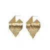 Miss Cecilia Women's Gold Vega Fringe Earrings