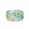 Miss Cecilia Women's Green Aqua Drift Bangle In Green