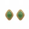 Miss Cecilia Women's Green The Ivy Studs