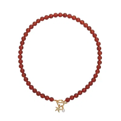 Miss Cecilia Women's Red Ruby Necklace