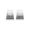 Miss Cecilia Women's Silver Oversized Rib Stud Earrings