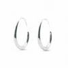 Miss Cecilia Women's Silver Slim Hoops