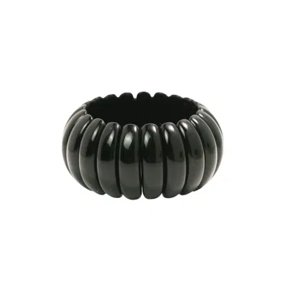 Miss Cecilia Women's The Dome Bangle In Black