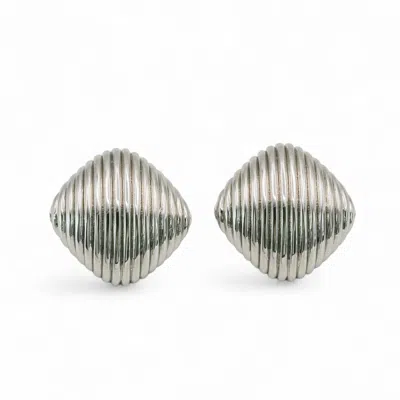 Miss Cecilia Women's Vera Stud Earrings In Silver