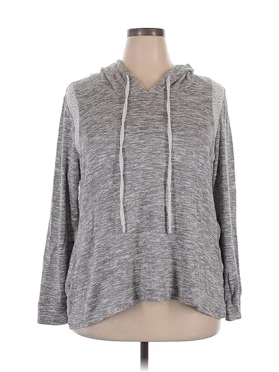Pre-owned Miss Chievous Long Sleeve Top Gray Cowl Neck Tops