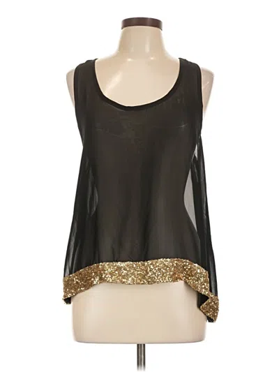 Pre-owned Miss Chievous Sleeveless Blouse In Black