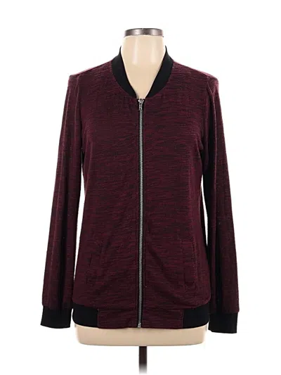 Pre-owned Miss Chievous Track Jacket In Burgundy