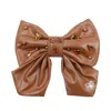 Miss Cicconi Women's Amelia - Bow Hair Clip - Brown