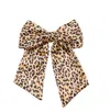 Miss Cicconi Women's Black / Yellow / Orange Lola - Leopard Silk Bow Hair Clip