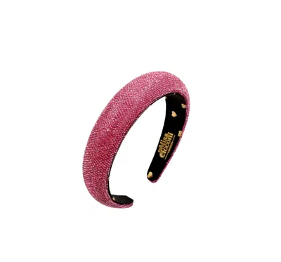 Miss Cicconi Women's Cristelle - New Pink Sparkle Gem Crystals Headband