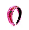 Miss Cicconi Women's Pink / Purple Alessia - Headband - Fuchsia Silk With Jewels