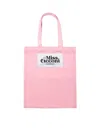 Miss Cicconi Women's Pink / Purple / Black Rosa - Canvas Cotton Pink Tote Bag - Exclusive & New