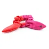 Miss Cicconi Women's Pink / Purple / Red Eliza - Scrunchy - Ferrari Red And Fuchsia Velvet