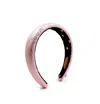 Miss Cicconi Women's Pink / Purple / Rose Gold Miss Moneypenny - Headband - Metallic Pink - Croc Embossed