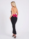 Miss Circle Flore Crystal Straps Backless Gown With Bow