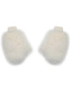 Miss Circle Katia Faux Fur Mittens In Neutral