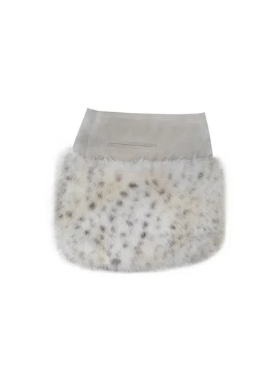 Miss Circle New York Women's Neutrals Sariah Tan Suede Cheetah Low-waisted Micro Skirt In Brown