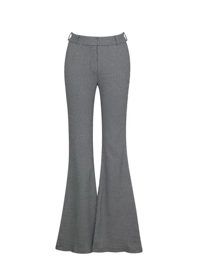 Miss Circle New York Women's Ulli Micro-houndstooth Flared Pants
