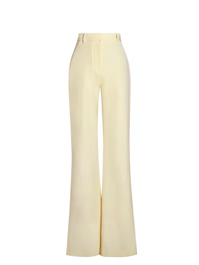 Miss Circle New York Women's Yellow / Orange Quinnie Butter Yellow Slim Suit Pants