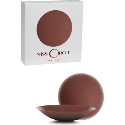 Miss Circle No Adhesive Silicone Reusable Nipple Covers In Brown