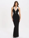Miss Circle Raelyn Business Casual Maxi Dress In Multi