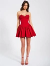Miss Circle Sacha Drop Waist Corset Puffy Mini Dress In Multi