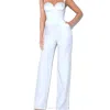 Miss Circle Sarina Jumpsuit In White In White