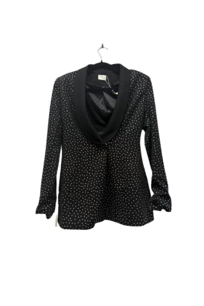 Miss Circle Women's Crystal Embellished Blazer In Black
