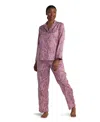 Miss Elaine Women's 2-piece Paisley Printed Top And Pants Pajama Set In Pink