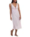 Miss Elaine Women's Sleeveless Keyhole Nightgown In Pink