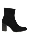 Miss Elastic Woman Ankle Boots Black Size 6 Textile Fibers