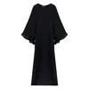 Miss Fm Women's Amber In Black - Cotton Lined Maxi Dress In Black