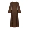 Miss Fm Women's Brown / Neutrals Opal Faux-corset Maxi - Brown In Brown