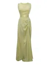 Miss Fm Women's Green Honey Kimono Two-piece Set In Lime In Green