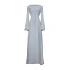 Miss Fm Women's White / Neutrals / Grey Opal - Faux Corset Dress In Subtle Watercolor Pattern In Green/white