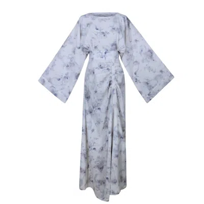 Miss Fm Women's Neutrals / Brown Honey Maxi Dress - Brown In Grey/white