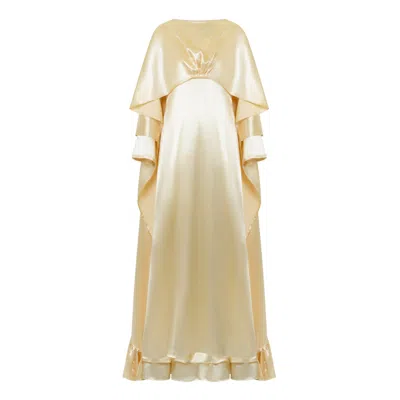 Miss Fm Women's Neutrals / White Mona Cape Set - Ivory