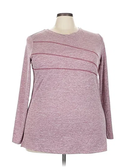 Pre-owned Miss Fortune 3/4 Sleeve T-shirt In Burgundy