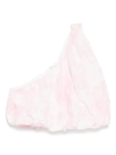 Miss Grant Kids' Asymmetric Puff Top In Pink