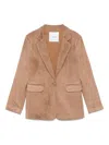 Miss Grant Single-breasted Blazer In Brown