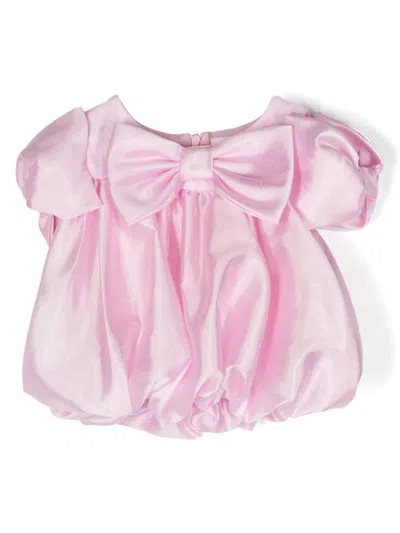 Miss Grant Babies' Blusa Con Fiocco In Pink
