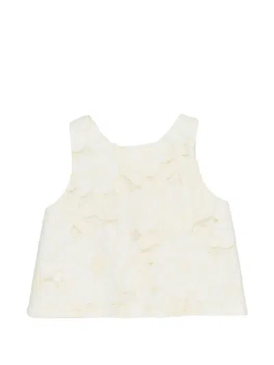 Miss Grant Kids' Bow-embellished Top In White