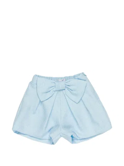 Miss Grant Kids' Bow Shorts In Blue