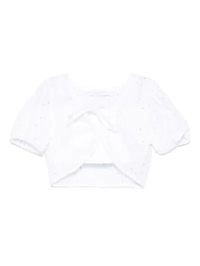 Miss Grant Babies' Broderie-anglaise Blouse Set (set Of Two) In White