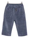 Miss Grant Button Corduroy Trousers In Blue