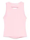 Miss Grant Open-back Tank Top In Pink