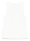 Miss Grant Ribbed Tank Top In White