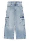 Miss Grant Cargo Jeans In Blue