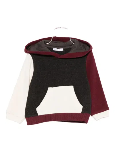 Miss Grant Babies' Colour-block Hoodie In Black