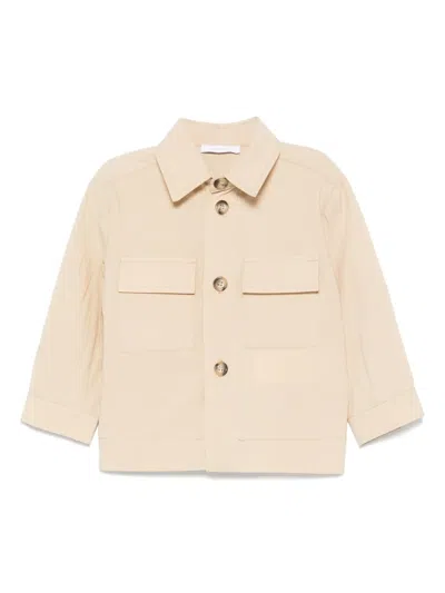 Miss Grant Babies' Cotton Shirt In Neutrals